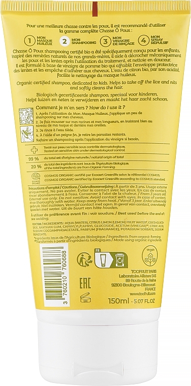 Läuseshampoo für Kinder - Toofruit Lice Hunt Shampoo — Bild N2