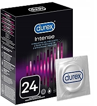 Düfte, Parfümerie und Kosmetik Latex-Kondome mit stimulierendem Silikon-Gleitmittel 24 St. - Durex Intense Orgasmic