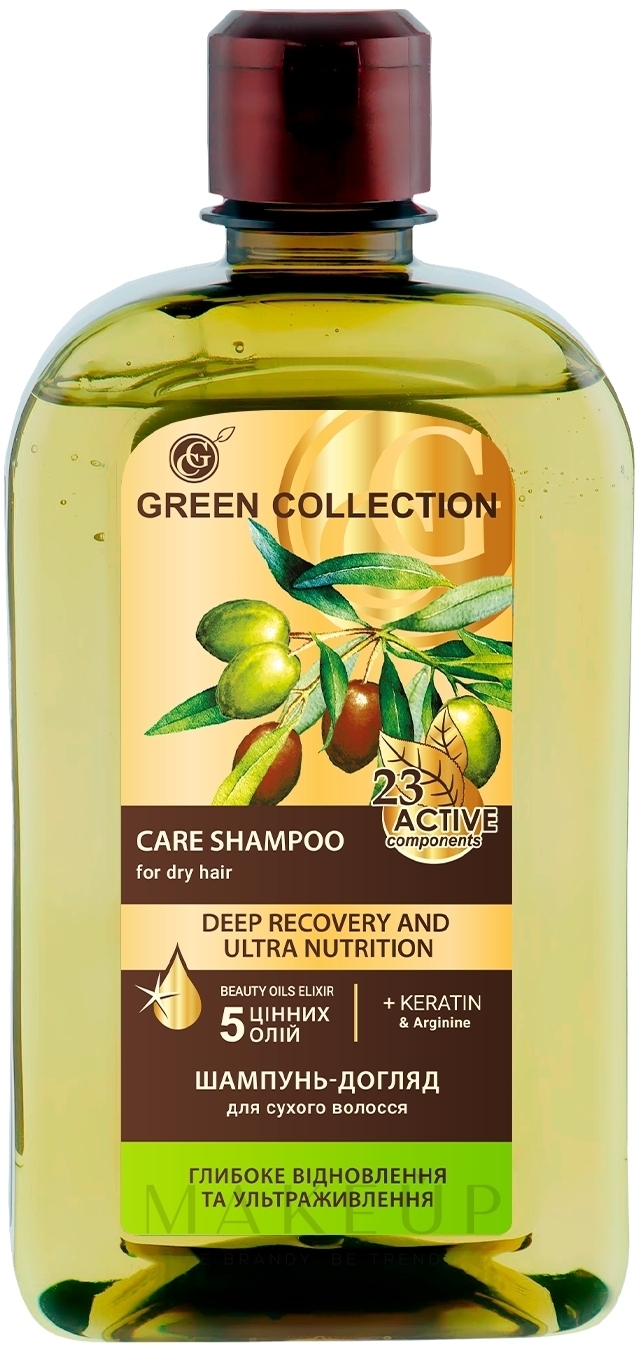 Intensiv pflegendes und regenerierendes Shampoo für strapaziertes und trockenes Haar - Green Collection Shampoo Damaged And Dry Hair — Bild 500 ml