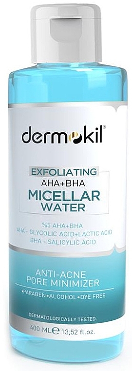 Mizellenwasser mit Niacinamid - Dermokil Exfoliating AHA+BHA Micellar Water — Bild N1