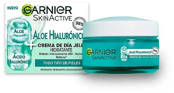 Feuchtigkeitsspendende Gel-Creme für das Gesicht - Garnier Skin Active Hyaluronic Aloe Moisturizing Jelly Day Cream — Bild N1
