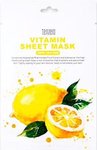 Tuchmaske für das Gesicht mit Vitaminen - Tenzero Vitamin Sheet Mask — Bild N1