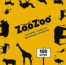 Düfte, Parfümerie und Kosmetik Trockene Papierservietten ZooZoo 100 St. gelb - Snezhna Panda
