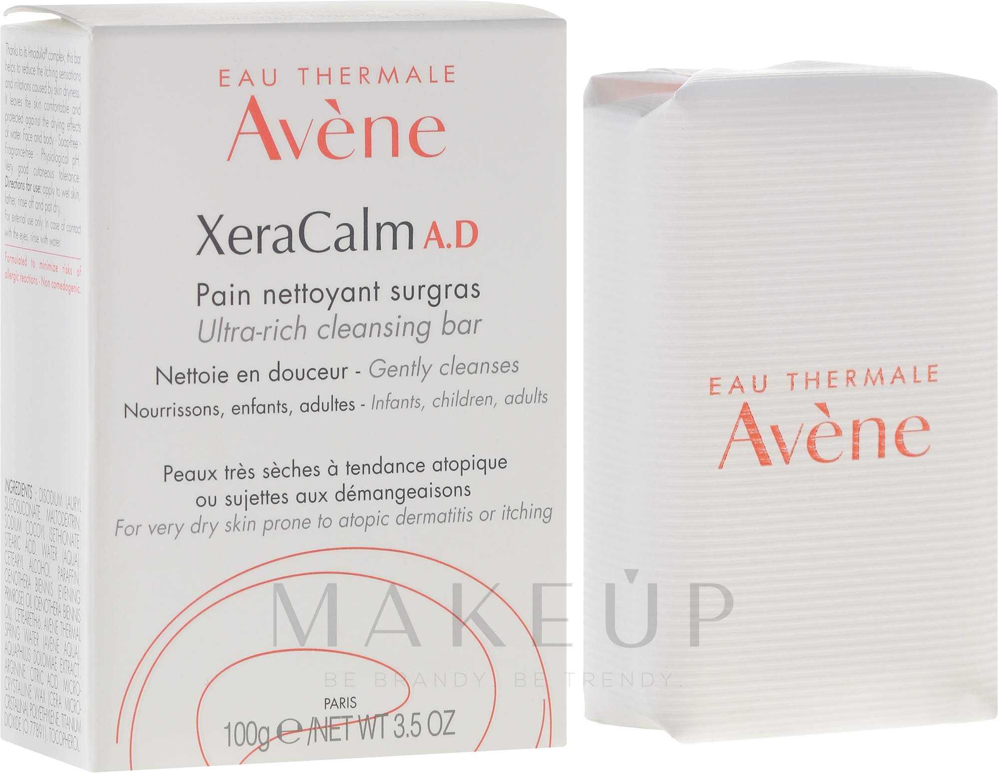 Parfümierte Körperseife - Avene XeraCalm A.D Pain Nettoyant Surgras — Bild 100 g