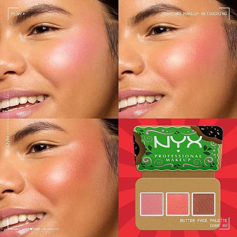 Make-up Palette für das Gesicht - NYX Professional Makeup Buttermelt Face Palette — Bild N7