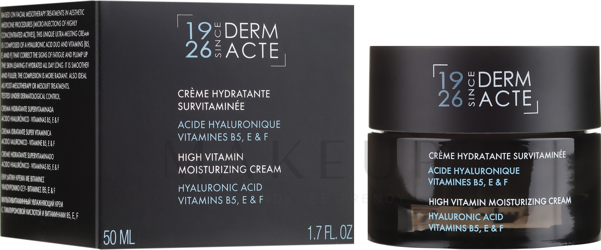 Feuchtigkeitsspendende Gesichtscreme mit Hyaluronsäure und Vitamin B5, E und F - Academie Creme Hydratante Survitaminee — Bild 50 ml