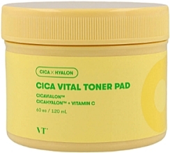 Düfte, Parfümerie und Kosmetik Aufhellende Toner-Pads für das Gesicht - VT Cosmetics Cica Vital Toner Pad 