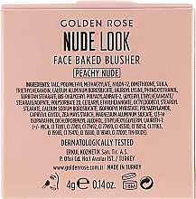 Gebackenes Gesichtsrouge - Golden Rose Nude Look Face Baked Blusher — Foto N3