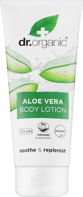 Feuchtigkeitsspendende Körperlotion mit Aloe Vera, Kokos- und Sheabutter - Dr. Organic Bioactive Skincare Aloe Vera Skin Lotion — Bild N1
