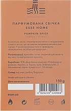 Duftkerze Gewürze und Kürbis - Esse Home Pumpkin & Sice Candle — Bild N3