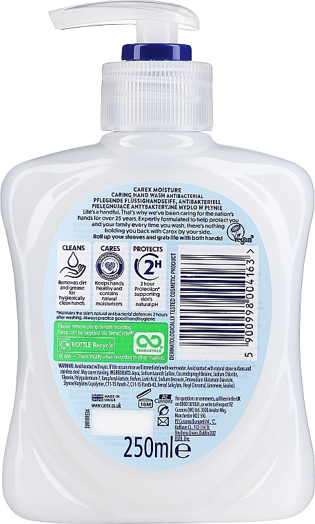 Antibakterielle Flüssigseife mit Vitamin E - Carex Moisture Plus Hand Wash — Bild N2