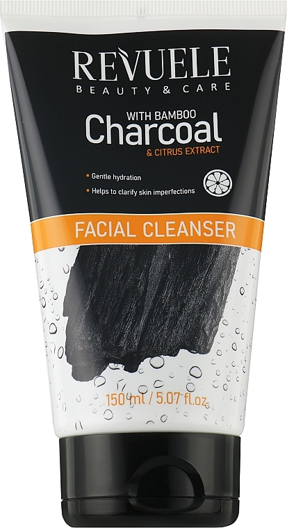 Feuchtigkeitsspendendes Gesichtsreinigungsgel mit Bambuskohle und Zitrusextrakt - Revuele Bamboo Charcoal Facial Cleanser — Bild N1