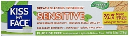 Zahnpasta für empfindliche Zähne - Kiss My Face Sensitive Toothpaste with Organic Aloe Vera Gel — Bild N1