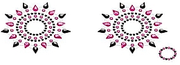 Düfte, Parfümerie und Kosmetik Tatospatches für Brust und Nabel schwarz-rosa - Petits Joujoux Gloria Set Black-Pink