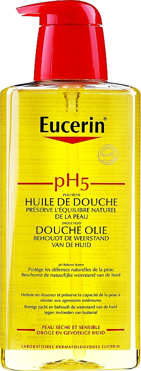 Reinigendes Duschöl für trockene und empfindliche Haut - Eucerin pH5 Shower Oil — Bild N3