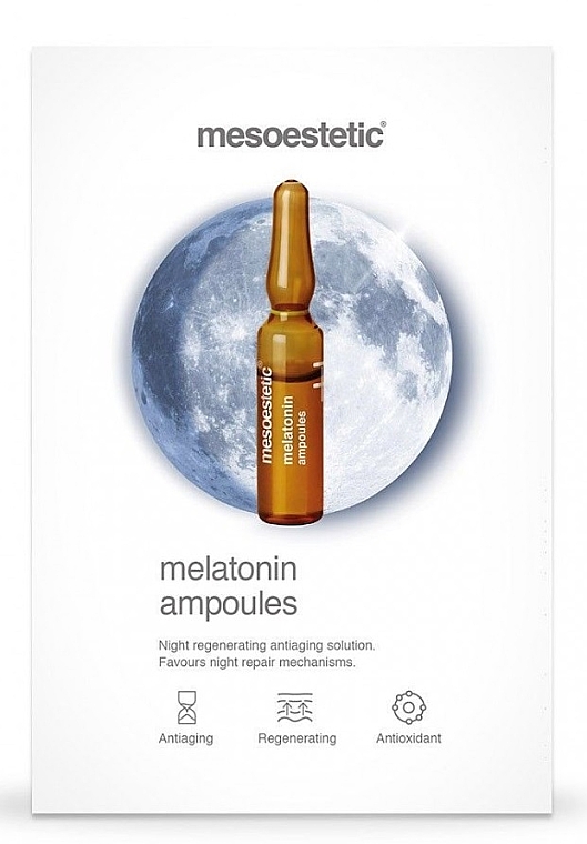 Ampullen für das Gesicht Melatonin Nachtpflege - Mesoestetic Home Performance Melatonin Ampoules — Bild N2