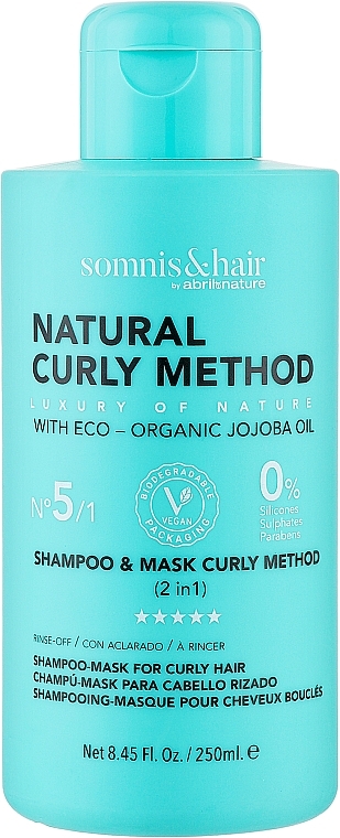 2in1 Shampoo und Maske für lockiges Haar  - Somnis & Hair Shampoo & Mask Curly Method  — Bild N1