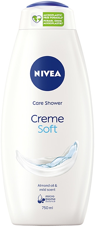 Feuchtigkeitsspendende Creme-Duschgel mit Mandel-Öl - NIVEA Bath Care Creme Soft Shower Gel — Bild N3