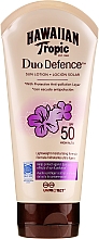 Sonnenschutzlotion mit Grüntee-Extrakt und Antioxidantien SPF 50 - Hawaiian Tropic Duo Defence Sun Lotion SPF50 — Bild N1