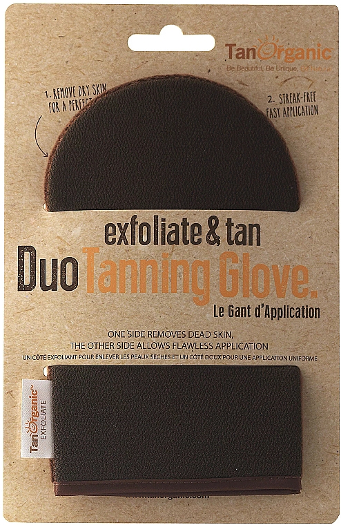 Selbstbräunungshandschuh - TanOrganic Exfoliate & Tan Duo Tanning Glove — Bild N1
