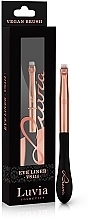 Düfte, Parfümerie und Kosmetik Eyeliner-Pinsel VS414 schwarz mit Roségold - Luvia Cosmetics Eye Liner Black Rose Gold