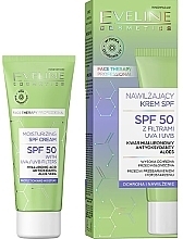Feuchtigkeitsspendende Sonnenschutzcreme für das Gesicht - Eveline Face Therapy Proffesional Moisturizing SPF 50 Cream — Bild N1