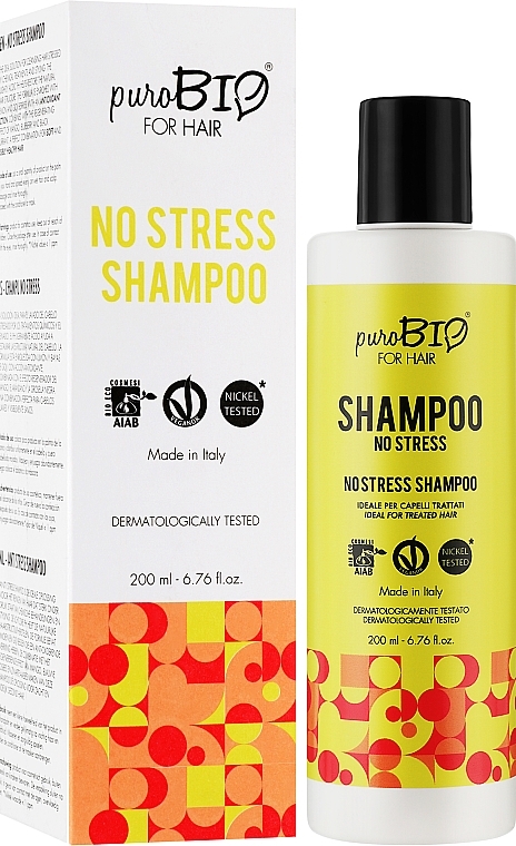 Shampoo für strapaziertes Haar - puroBIO Cosmetics For Hair No Stress Shampoo — Bild N2