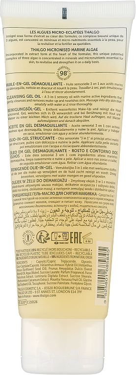 Reinigendes Gesichtsgel-Öl zum Abschminken - Thalgo Eveil A La Mer Make-up Removing Cleansing Gel-Oil — Bild N2