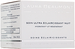 Düfte, Parfümerie und Kosmetik Intensiv aufhellende und feuchtigkeitsspendende Nachtcreme - Laura Beaumont Ultra Whitening Night Care 