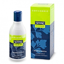Düfte, Parfümerie und Kosmetik L'Amande Homme Coriandolo - 2in1 Shampoo und Duschgel für Männer mit Koriander- und Wacholderextrakt