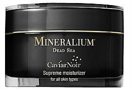 Düfte, Parfümerie und Kosmetik Feuchtigkeitsspendende Gesichtscreme mit schwarzem Kaviar für alle Hauttypen - Mineralium Caviar Noir Supreme Moisturizer