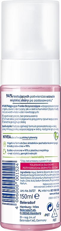 Sanftes Reinigungsmousse für empfindliche und trockene Haut - NIVEA Aqua Effect — Bild N2