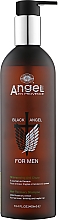 Shampoo gegen Haarausfall mit Rosmarin-Extrakt - Angel Professional Black Angel For Men Hair Recovery Shampoo — Bild N1