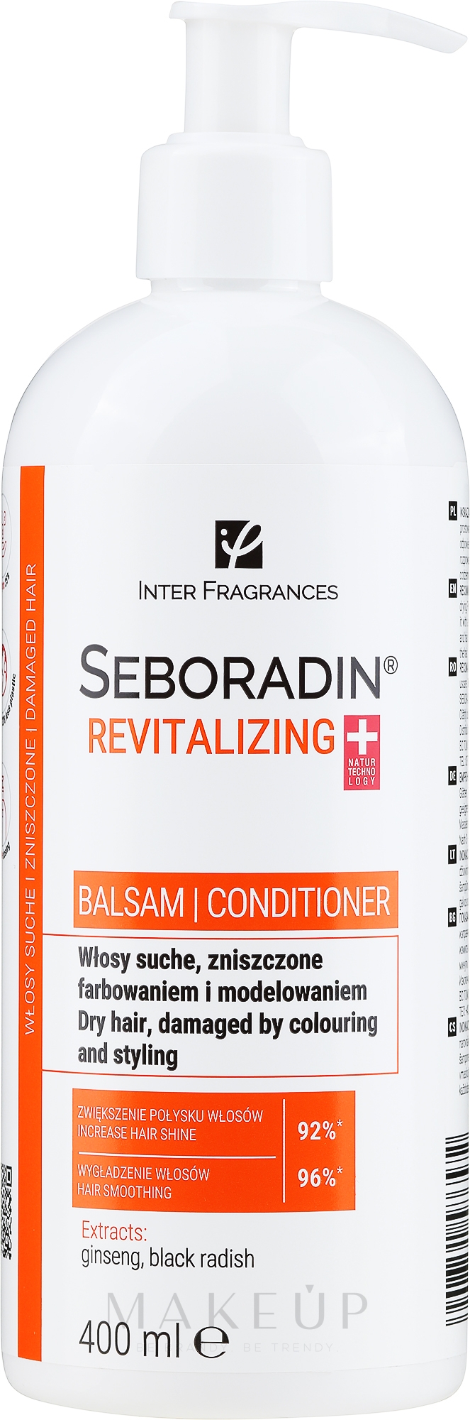 Revitalisierende Haarspülung - Seboradin Revitalizing Conditioner — Bild 400 ml