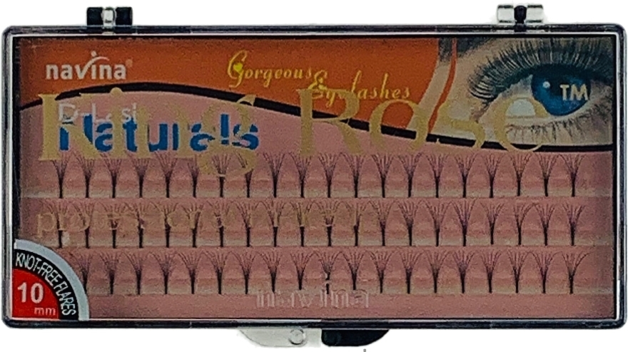 Wimpernbüschel-Set 10 mm, 60 St. - King Rose Gorgeos Eyelashes (10mm) — Bild N1