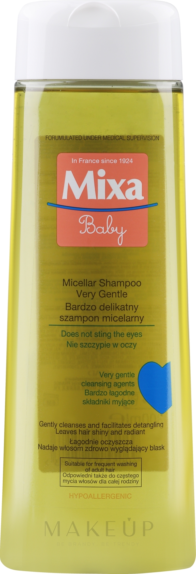 Mildes Mizellenshampoo für Kinder - Mixa Very Mild Micellar Shampoo — Bild 300 ml