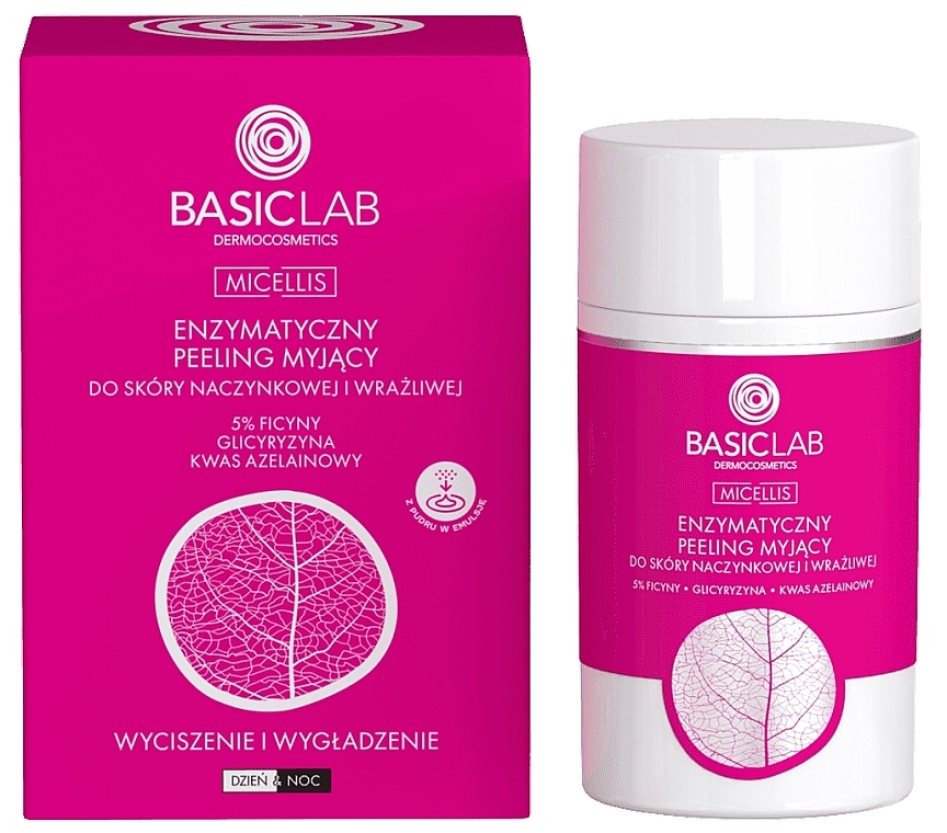 Enzym-Peeling für die vaskuläre und empfindliche Haut - BasicLab Dermocosmetics Micellis — Bild N1