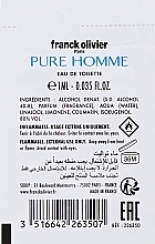 Franck Olivier Pure Homme - Eau de Toilette — Bild N2