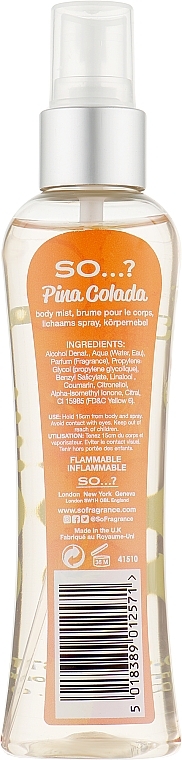 Körperspray - So…? Pina Colada Body Mist — Bild N1