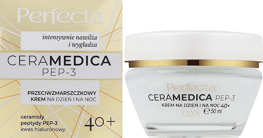 Anti-Falten-Creme für Tag und Nacht 40+ - Perfecta Ceramedica Pep-3 Face Cream 40+ — Bild N4