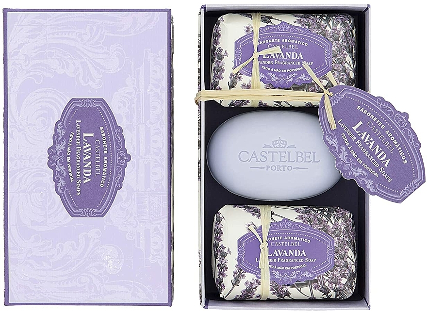 Castelbel Lavender - Seifen-Set mit Lavendelduft (3x150g) — Bild N1