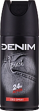 Denim Black - Kosmetikset (After Shave Lotion 100ml + Deospray 150ml + Duschgel 250ml) — Bild N4