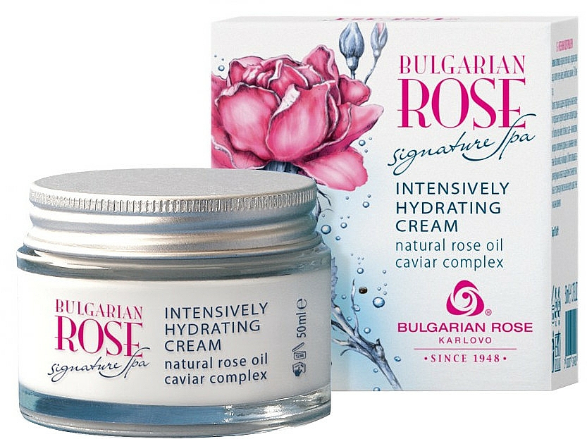 Intensiv feuchtigkeitsspendende Gesichtscreme mit Rosenöl und Kaviarkomplex - Bulgarian Rose Signature Spa Intensively Hydrating Cream  — Bild N1