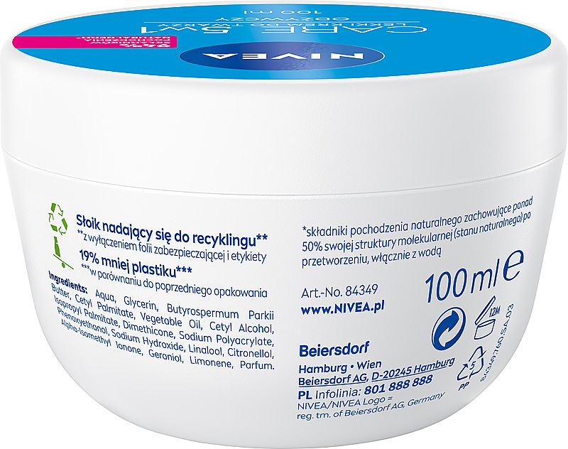 5in1 Pflegende Gesichts- und Körpercreme - NIVEA Care Nourishing Light Cream — Bild N3