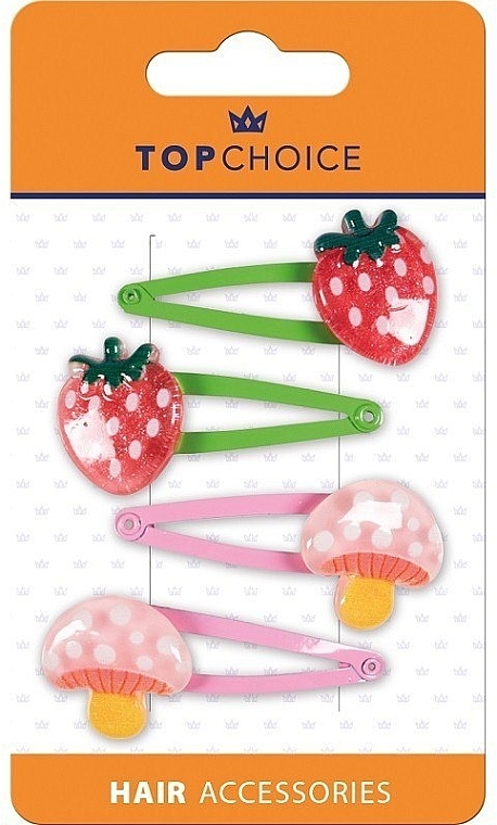 Klick-Klack Haarspange Erdbeere und Pilz 23910 - Top Choice — Bild N1
