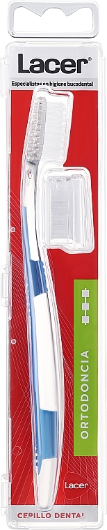 Kieferorthopädische Zahnbürste blau - Lacer Toothbrush — Bild N1