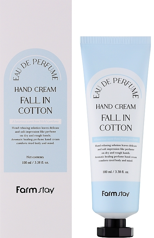 Handcreme - FarmStay Eau Hand Cream Fall In Cotton — Bild N2