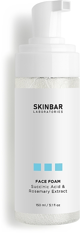 Reinigender Gesichtsschaum mit Bernsteinsäure und Rosmarinextrakt - SKINBAR Succinic Acid & Rosemary Extract Face Foam — Bild N3