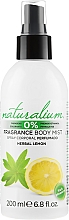 Parfümiertes Körperspray mit Minze- und Zitronenduft - Naturalium Herbal Lemon Body Mist — Bild N1
