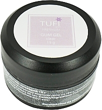 Gummigel für Spitzen, transparent - Tufi Profi Premium Gum Gel Clear — Bild N1